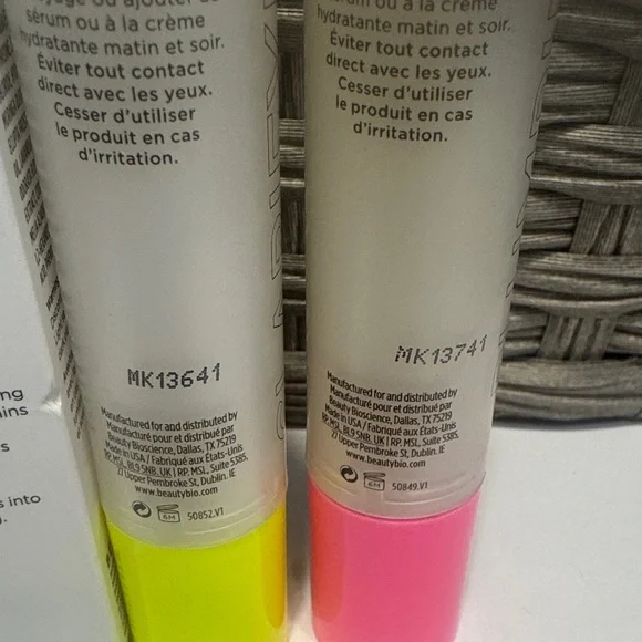Beauty Bio Set Clarifying & Plumping Booster and toner serum $42 retail each
